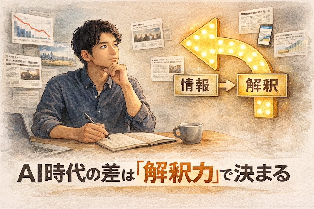【結論】AI時代に差がつくのは「情報」ではなく「解釈力」